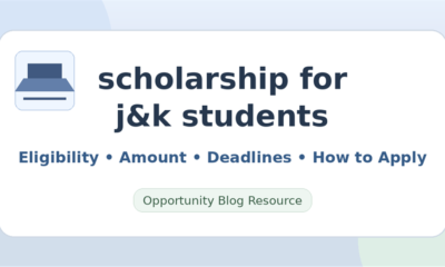 Scholarship for J&K Students