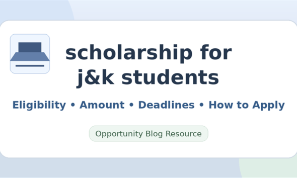 Scholarship for J&K Students