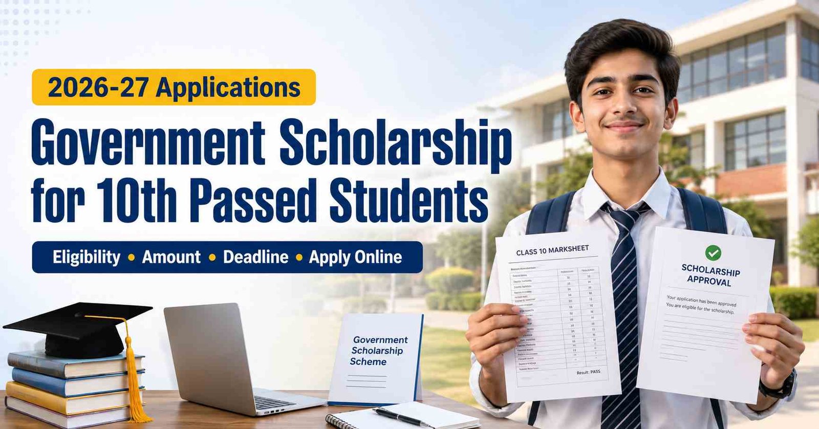 Government Scholarship for 10th Passed Students
